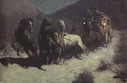 Frederic Remington A Taint on the Wind (mk43) France oil painting artist